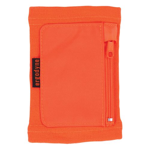 Ergodyne Squids 3388 Wrist Id/badge Holder Vertical Orange 3.5x5.5 Holder 2.75x3.75 Insert