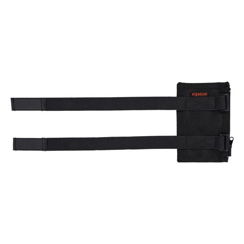 Ergodyne Squids 3387 Dual Band Arm Id/badge Holder W/zipper Vertical Black 3.75x5.75 For 2.75x4.75 Insert Ships In 1-3 Bus Days