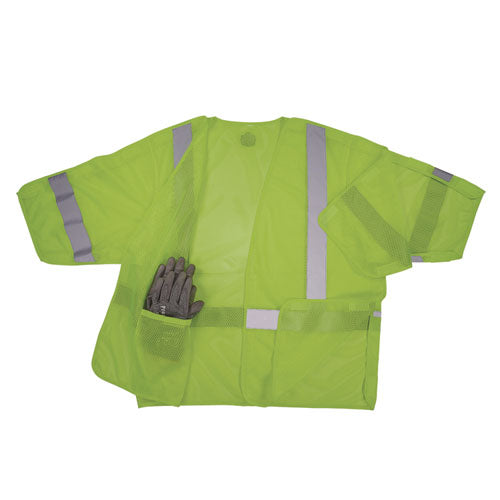 Ergodyne Glowear 8315ba Class 3 Hi-vis Breakaway Safety Vest 2x-large To 3x-large Lime