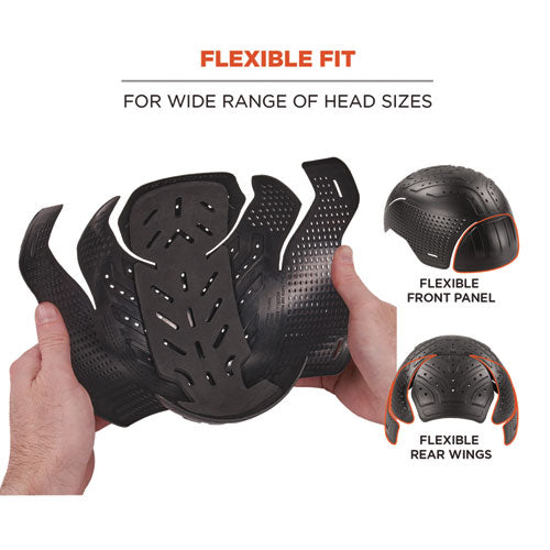 Ergodyne Skullerz 8943f(x) Universal Bump Cap Insert - Flexible Hinged Charcoal