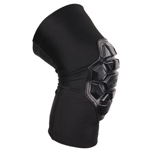 Ergodyne Proflex 550 Padded Knee Sleeves With 3-layer Foam Cap Slip-on X-large+ Black Pair