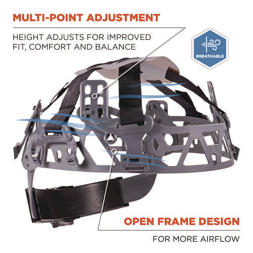 Ergodyne Skullerz 8986 6-point Hard Hat Suspension Replacement Gray