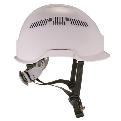 Ergodyne Skullerz 8977 Class C Safety Helmet With Adjustable Venting 6-point Rachet Suspension White