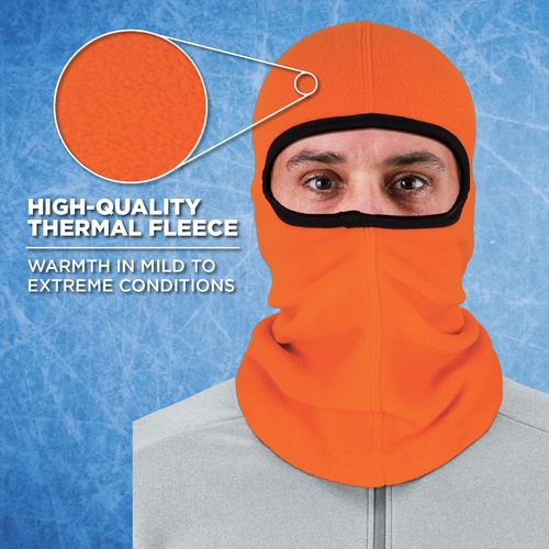 Ergodyne N-ferno 6821 Fleece Balaclava Face Mask One Size Fits Most Orange