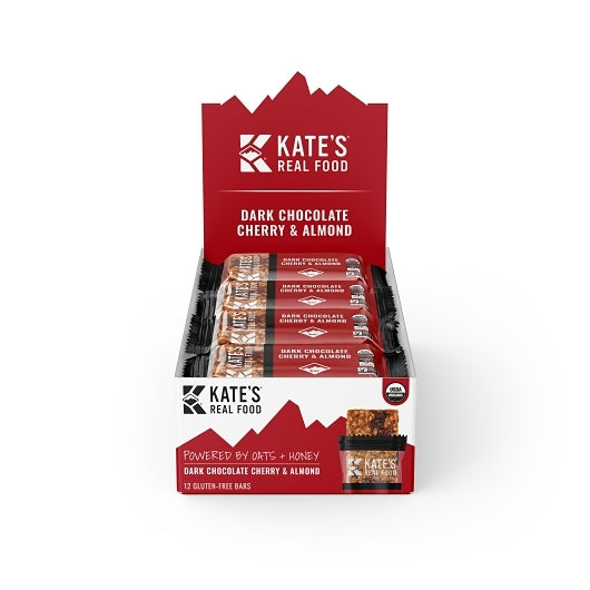 Kate's Real Food Dark Chocolate Cherry And Almond Oat Bar-2.2 oz.-12/Box-12 Boxes/Case