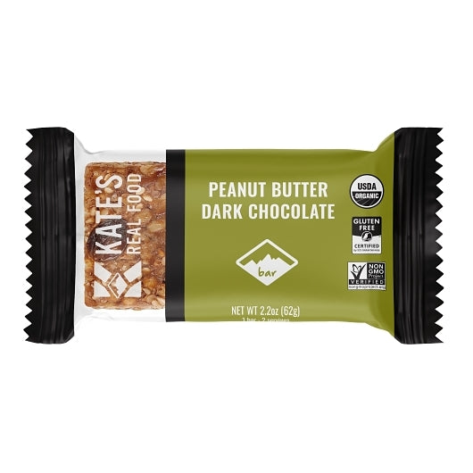 Kate's Real Food Peanut Butter Dark Chocolate Oat Bar-2.2 oz.-12/Box-12 Boxes/Case