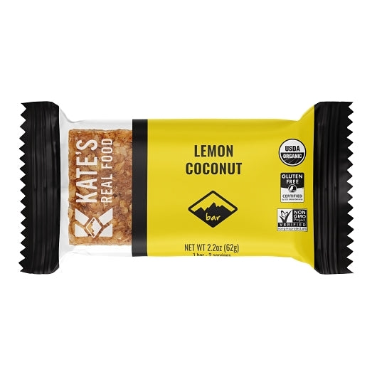 Kate's Real Food Lemon Coconut & Ginger Oat Bar-2.2 oz.-12/Box-12 Boxes/Case