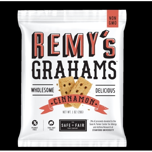 Remys Grahams Cinnamon Graham Crackers-1 oz. Packet-192/Case