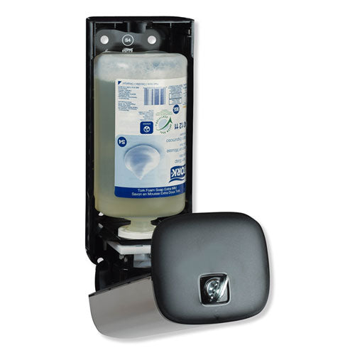 Tork Foam Skincare Manual Dispenser 1 L Bottle; 33 Oz Bottle 4.25x4.25x11.38 Stainless Steel