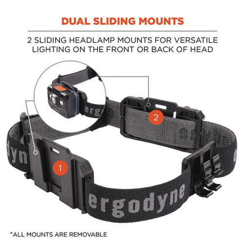 Ergodyne Skullerz 8980 Headband Light Mount With Fabric Strap