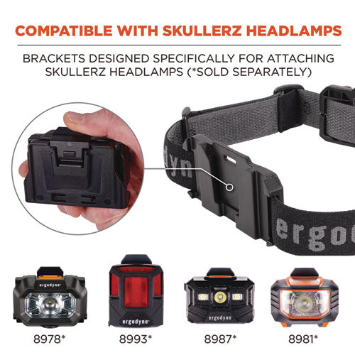 Ergodyne Skullerz 8980 Headband Light Mount With Fabric Strap