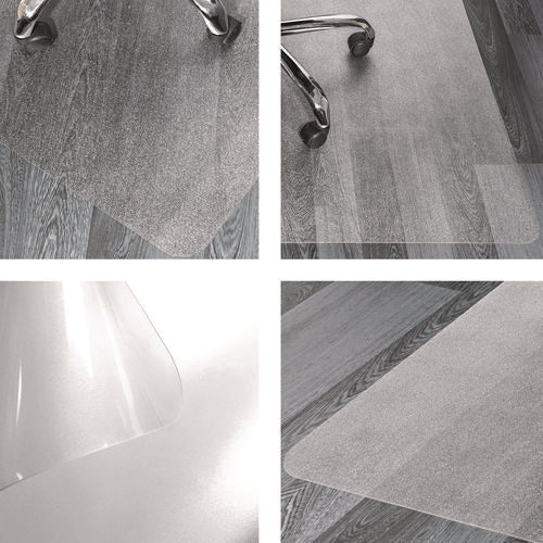 Floortex Ecotex Marlon Bioplus Rectangular Polycarbonate Chair Mat For Hard Floors Rectangular 45x53 Clear