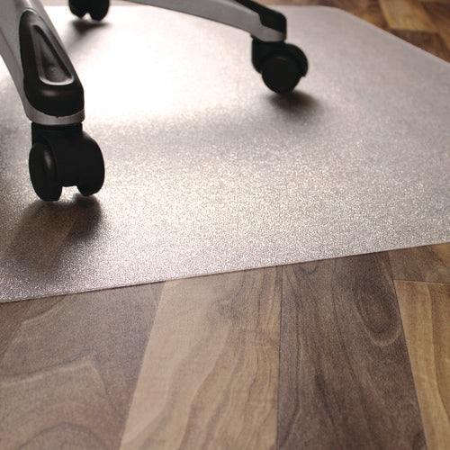 Floortex Ecotex Marlon Bioplus Rectangular Polycarbonate Chair Mat For Hard Floors Rectangular 46x60 Clear
