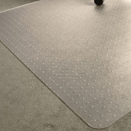 Floortex Ecotex Marlon Bioplus Rectangular Polycarbonate Chair Mat For Low/medium Pile Carpets Rectangular 35x47 Clear