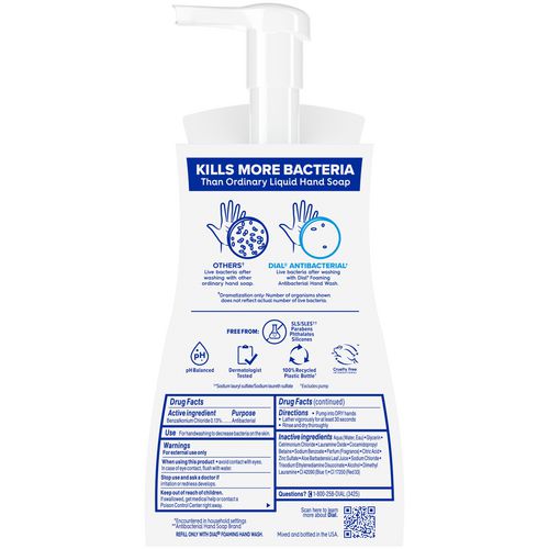 Dial Antibacterial Foaming Hand Wash Coconut Water 10 Oz 8/Case