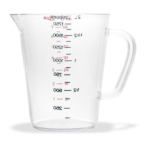 Carlisle Commercial Measuring Cup 0.5 Gal Clear