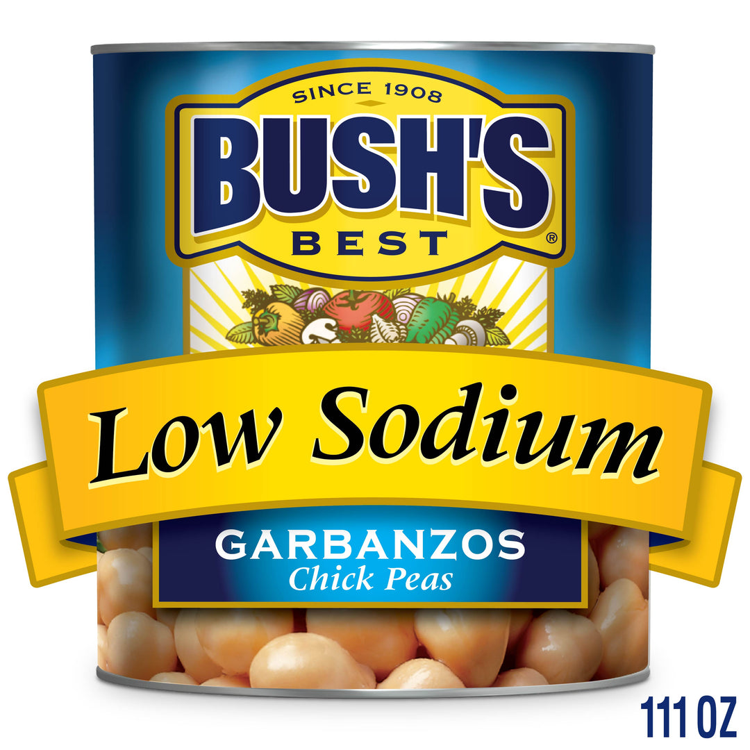Bush's Best Low Sodium Garbanzo Beans-111 oz.-6/Case