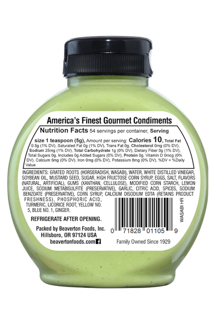 Inglehoffer Wasabi Squeeze Horseradish Bottle-9.5 oz.-6/Case