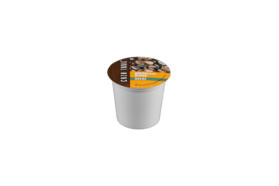 Caza Trail Coffee Breakfast Blend Decaffeinated Single Service Brewing Cup-24 Each-4/Case