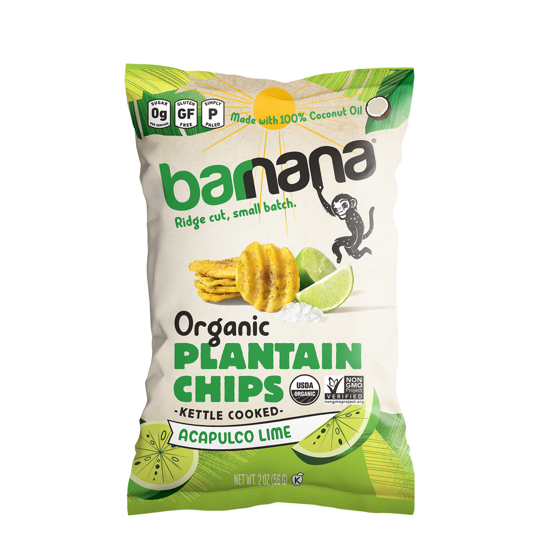 Barnana Lime Plantain Chips-56 Gram-6/Case
