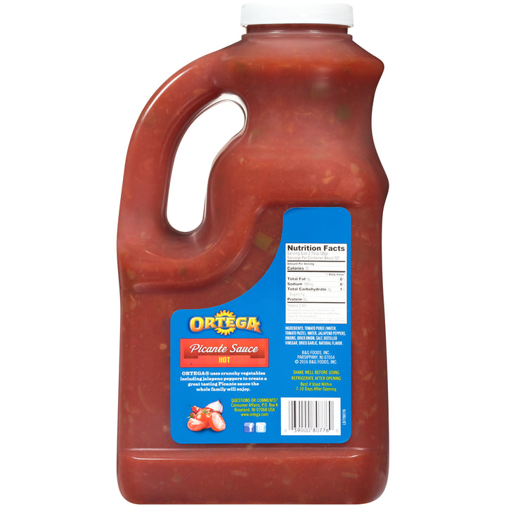 Ortega Picante Hot Sauce Bulk-1 Gallon-4/Case