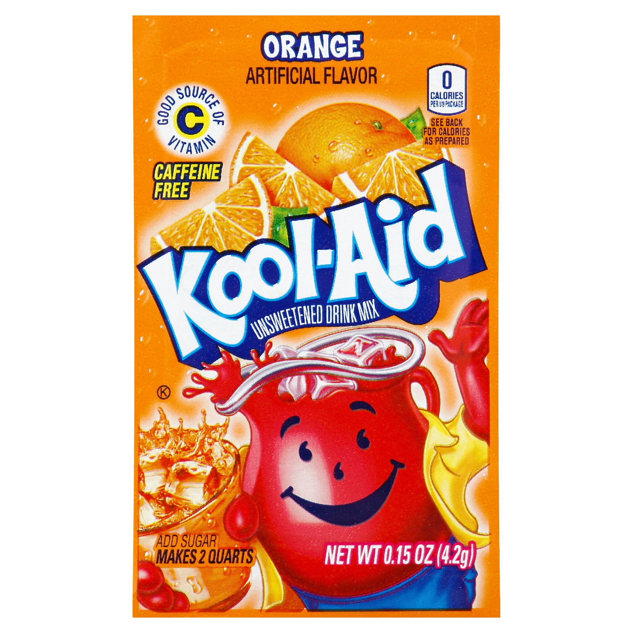 Kool-Aid Orange Beverage-0.15 oz.-192/Case MPN# 00043000016602