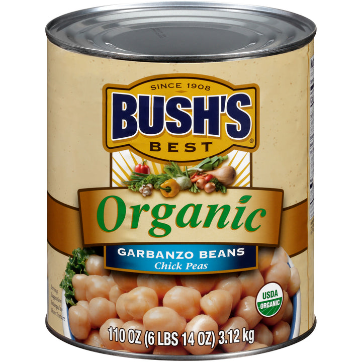 Bush's Best 100% Organic Garbanzo Beans-110 oz.-6/Case
