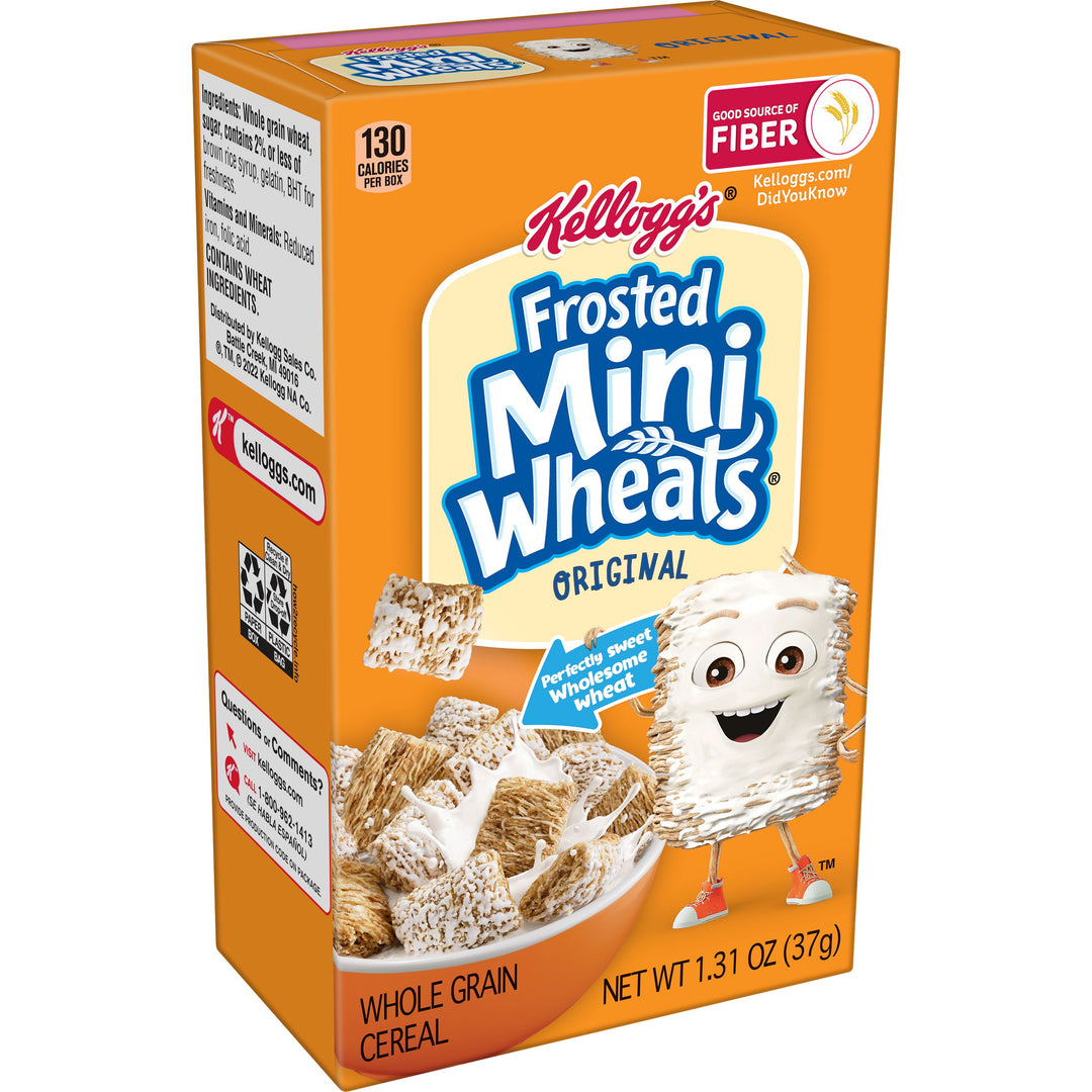 Kellogg's Mini Wheats Frosted Whole Grain Bite Size Cereal-1.31 oz.-70/Case