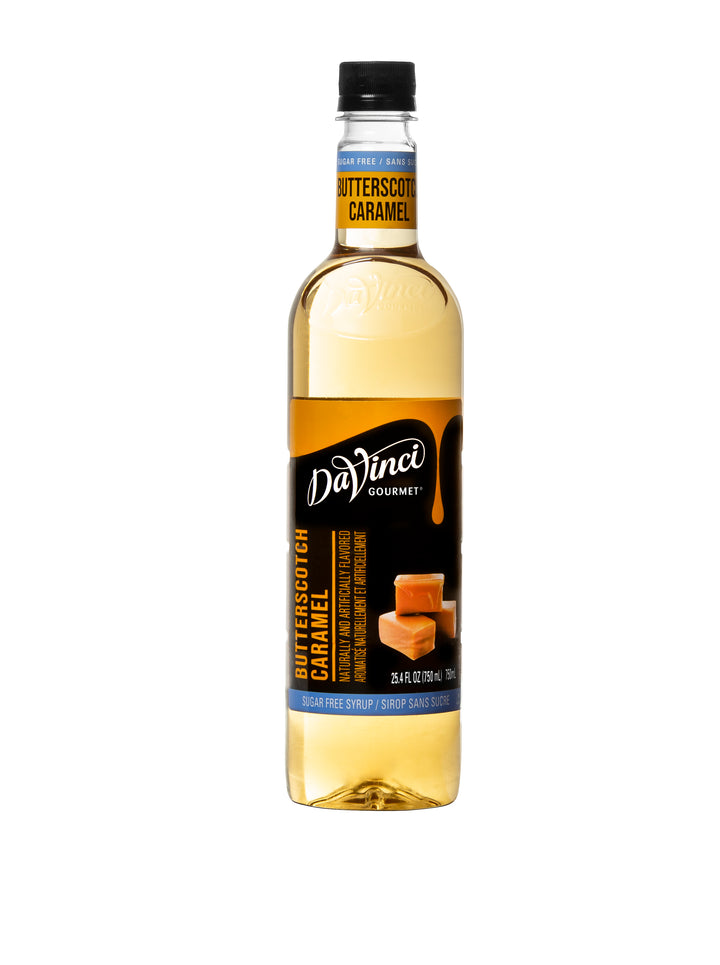 Davinci Gourmet Gourmet Sugar Free Butterscotch Syrup-750 Milliliter-4/Case