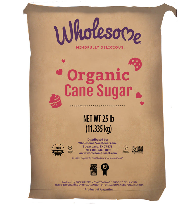Wholesome Sweetener Organic Cane Sugar-25 lb.