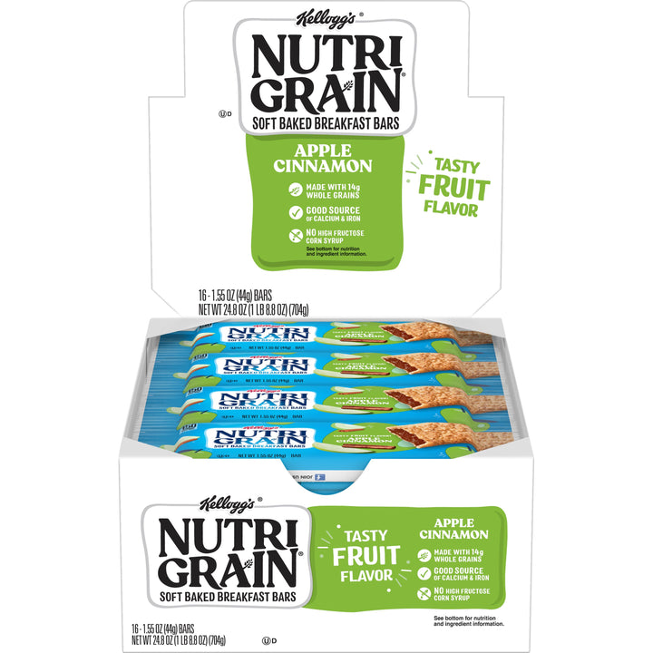 Kellogg's Nutri-Grain Apple Cinnamon Cereal Bar-1.55 oz.-16/Box-6/Case