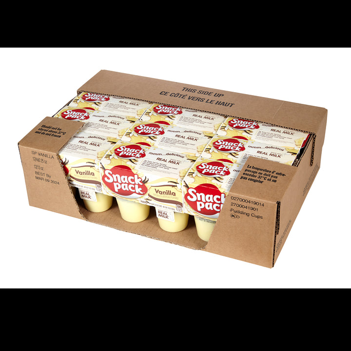 Snack Pack Snack Pak Vanilla Pudding-13 oz.-12/Case