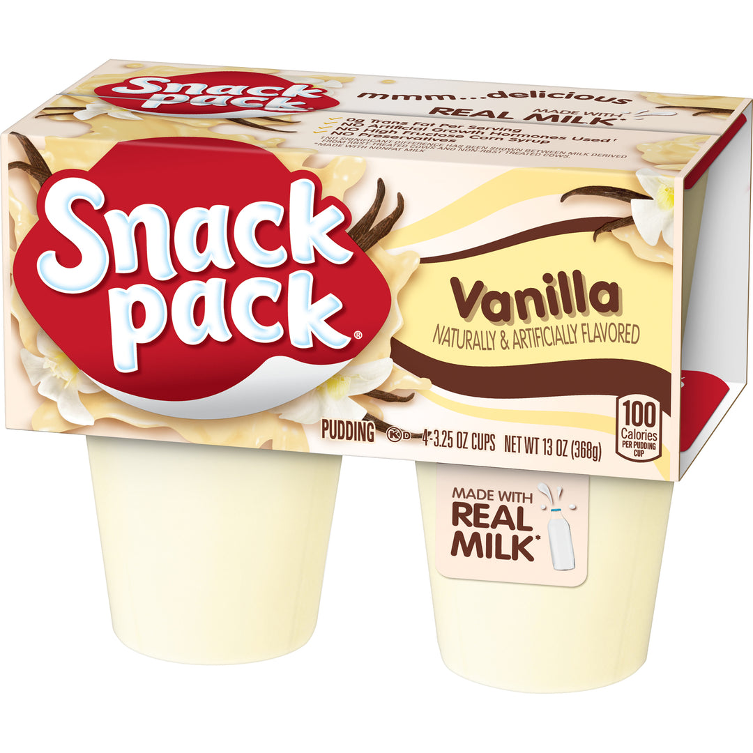 Snack Pack Snack Pak Vanilla Pudding-13 oz.-12/Case