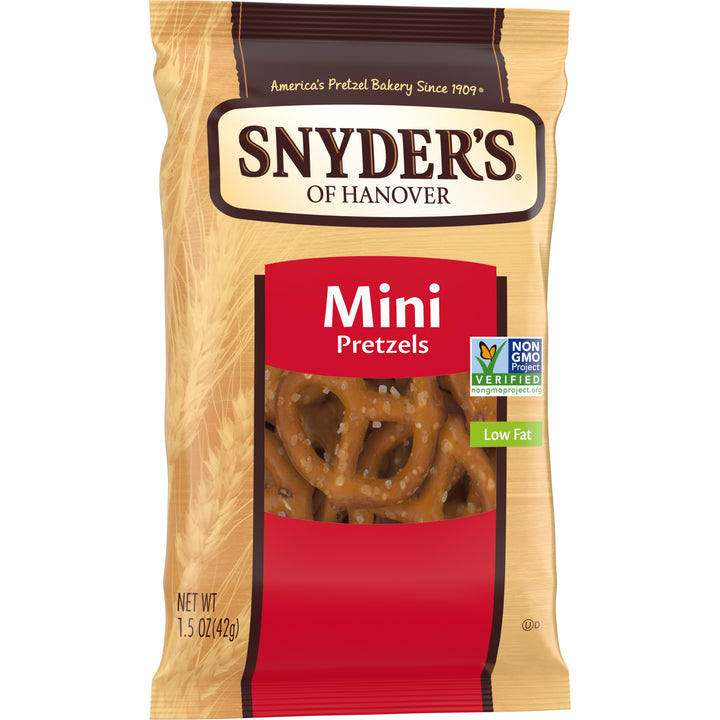Snyder's Of Hanover Fat Free Mini Twist Pretzels-1.5 oz.-60/Case