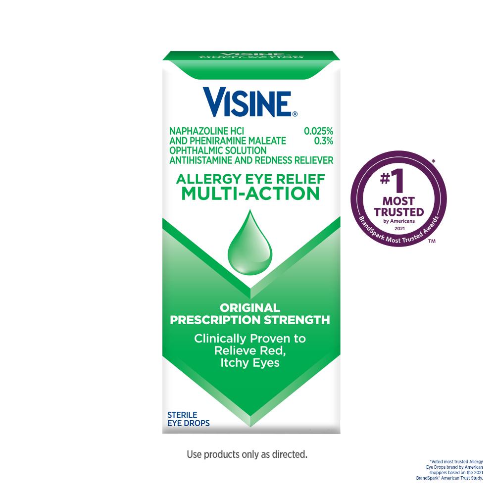 Visine Eye Allergy Relief Multi Action-0.5 fl oz.-3/Box-12/Case
