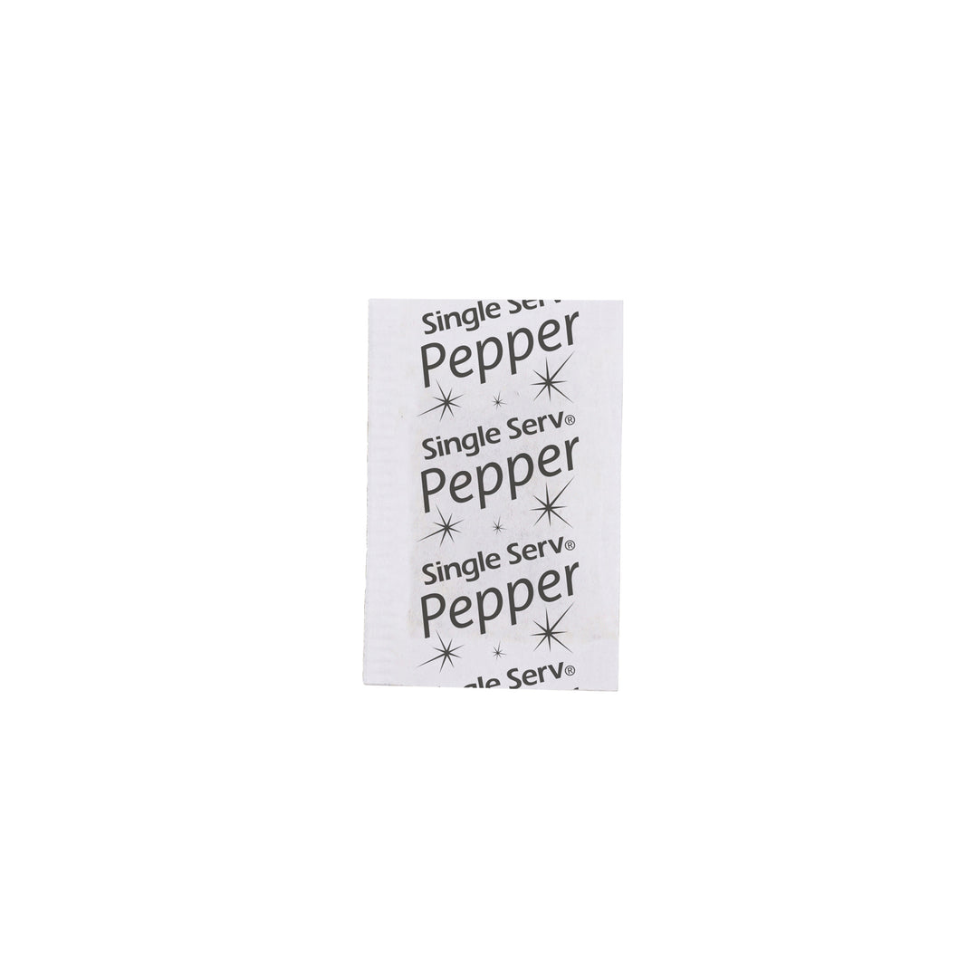 Single Serv Pepper Flat Packets Poly Bag-0.1 Gram-6000/Case
