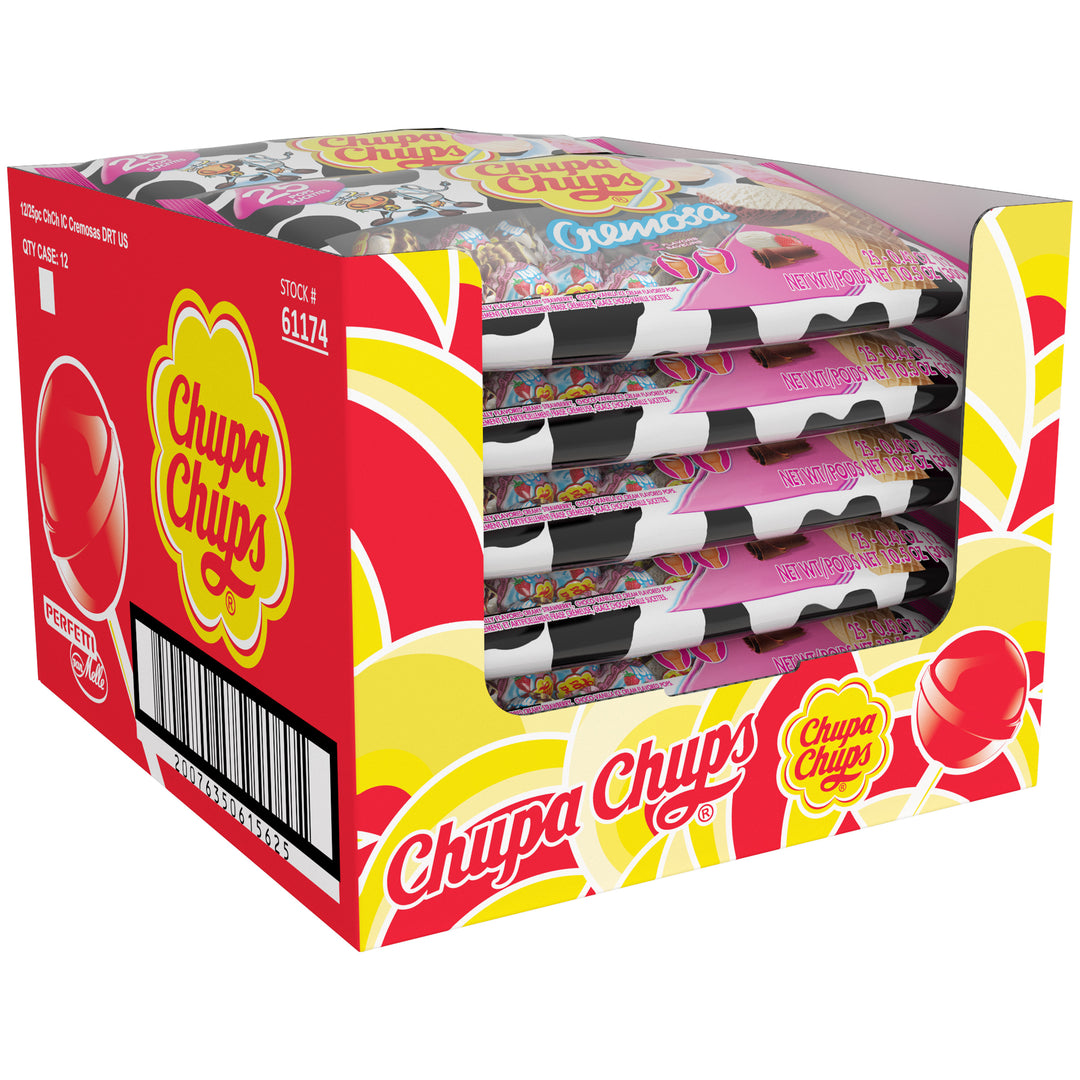 Chupa Chups Cremosa Lollipops-25 Piece-1/Box-12/Case