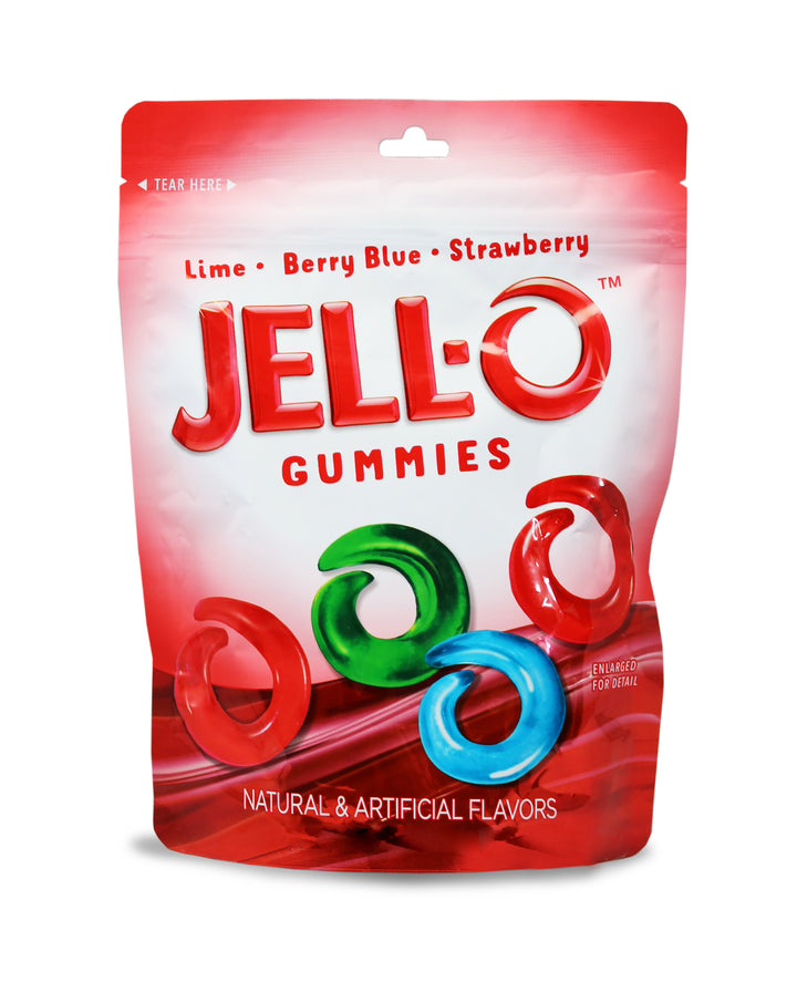 Jell-O Gummies Gusset Bag 12/8 Oz.