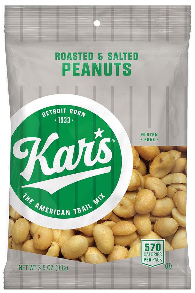 Second Nature Kar's Salted Peanuts 3.5 oz.-3.5 oz.-42/Case