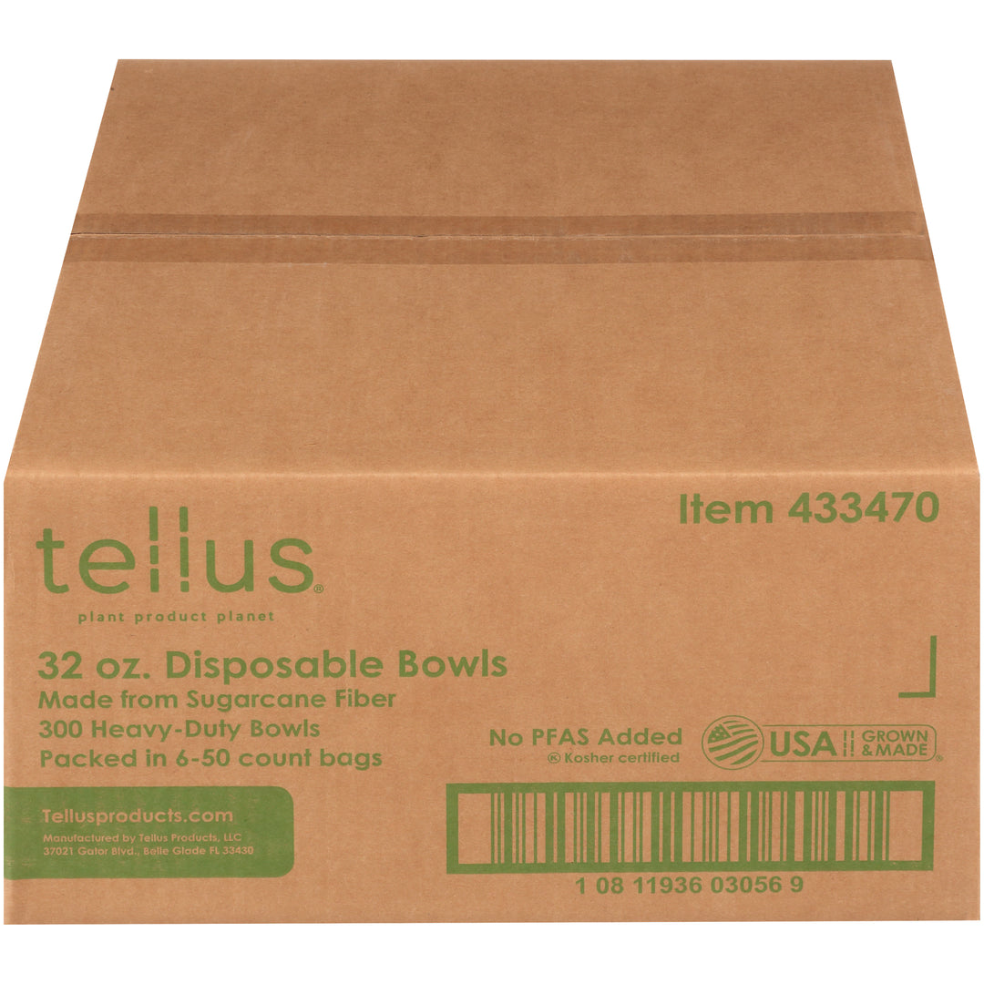Tellus 32 oz. Bowls No Pfas Added-300 Each-6/Case