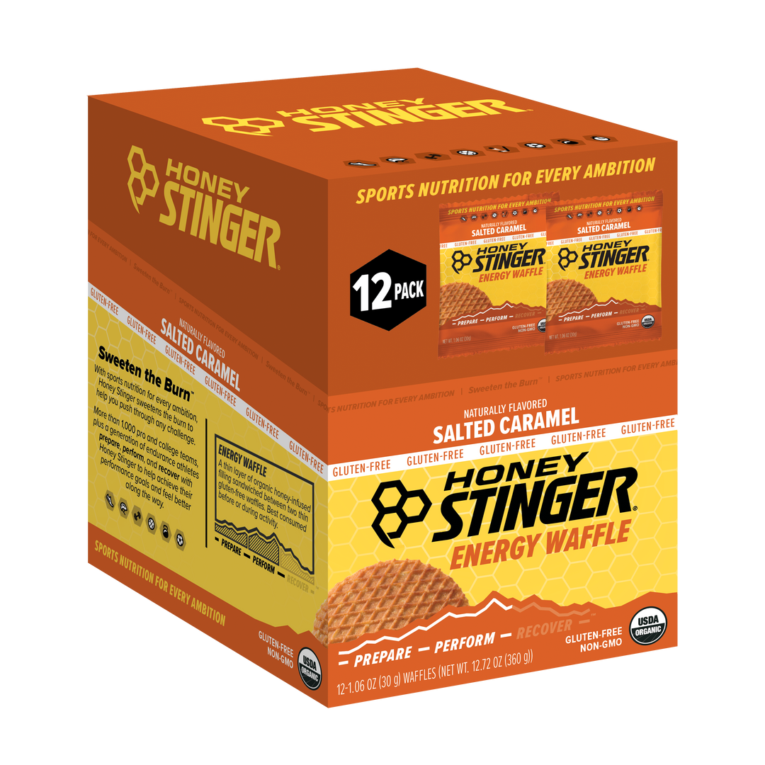 Honey Stinger Organic Gluten Free Salted Caramel Waffle-1.06 oz.-12/Box-8/Case