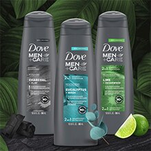 Dove Men+Care Charcoal Fortifying Shampoo-12 oz.-6/Case
