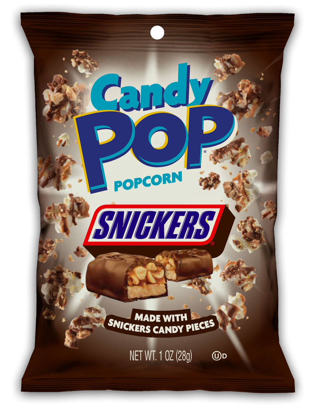 Snaxsational Snicker Popcorn-1 oz.-8/Box-6/Case