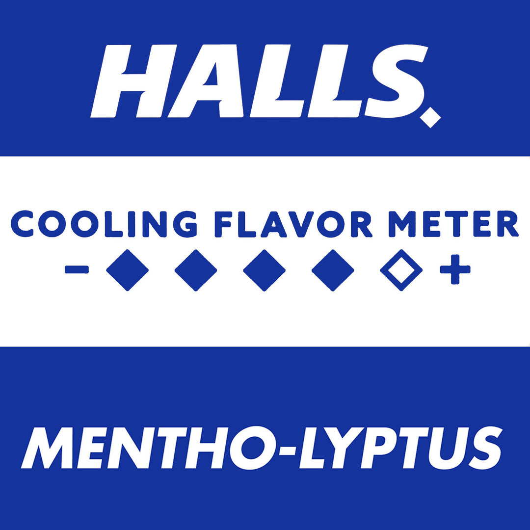 Halls Menthol Eucalyptus Cough Drops-30 Count-12/Box-4/Case