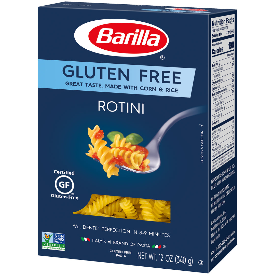 Barilla Gluten Free Rotini Pasta-12 oz.-8/Case