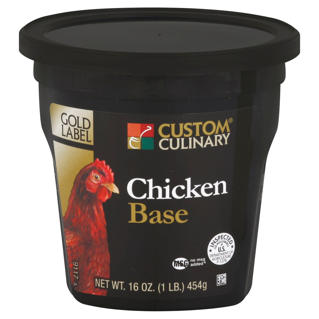 Gold Label No Msg Added Chicken Base Paste-1 lb.-6/Case