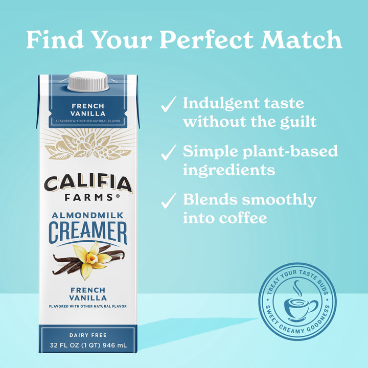 Califia Farms Vanilla Creamer-32 fl oz.s-6/Case