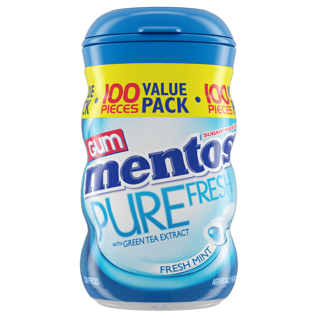 Mentos Gum Extra Large Freshmint-100 Piece-6/Box-6/Case