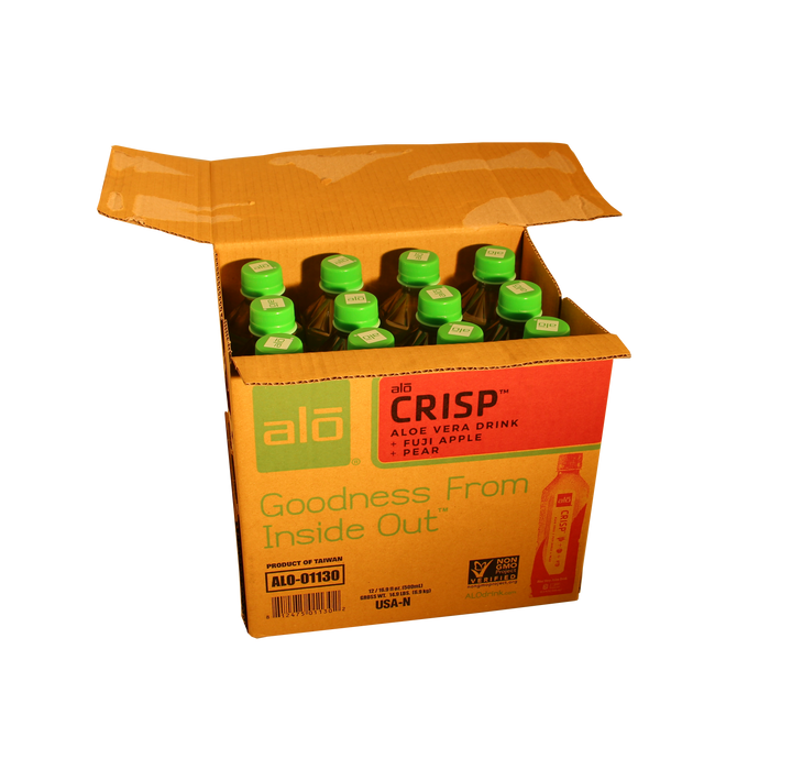 Alo Drink Crisp Aloe Apple Pear-16.9 oz.-12/Case