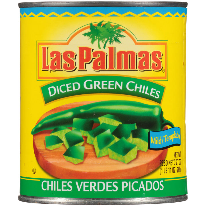 Las Palmas Diced Green Chiles-27 oz.-12/Case